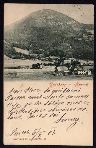 68852 AK Gaisberg Salzburg 1902 von Parsch