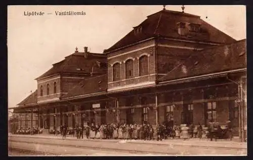44562 Ansichtskarte Leopoldov Lipotvar Slovakei Bahnhof 1915 Vasutallomas
