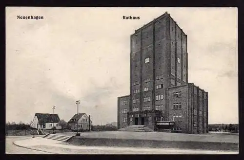 44498 AK Neuenhagen bei Freienwalde 1927 Rathaus
