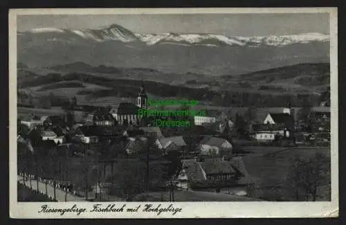 145274 AK Riesengebirge Fischbach mit Hochgebirge 1941