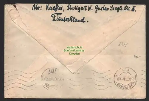 B8925 DR Brief Deutsche Luftpost Europa Südamerika 1937 nach Las Palmas NDL