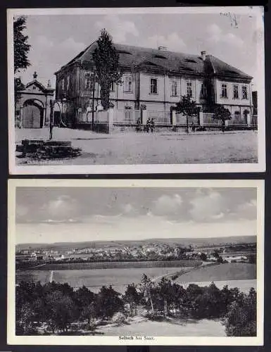 117699 2 Ansichtskarte Seltsch bei Saaz 1935  Mecholupy