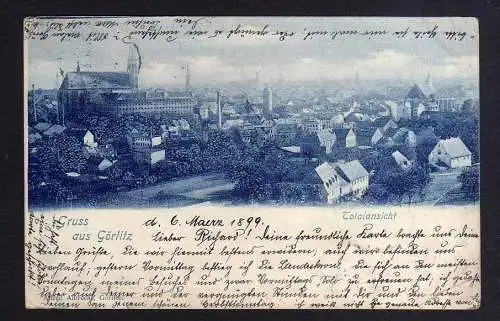 105924 AK Görlitz 1899 Totalansicht Panorama