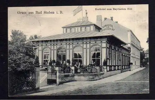 106308 AK Bad Steben i. B. Kurhotel zum Bayrischen Hof 1906