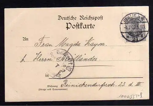100655 AK Berlin Kaiser Friedrich Gedächtnis Kirche 1902 Vollbild Verl. Goldiner