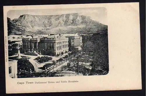 81860 AK Cape Town Kapstadt Parliament House and Table Mountain um 1900