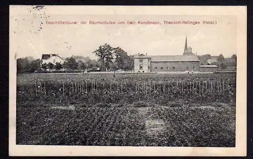 81908 AK Thesdorf Rellingen Holstein Baumschule Kunstmann 1917