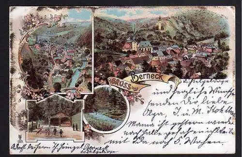 82236 AK Bad Berneck im Fichtelgebirge Litho 1898