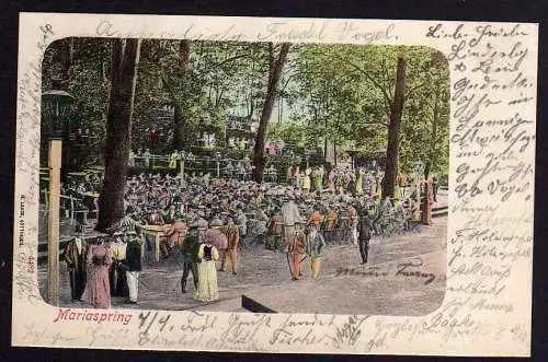 70247 Ansichtskarte Mariaspring Bovenden 1902 Biergarten Gaststätt