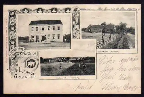 69962 AK Grillenburg Tharandt Restaurant Nestler 1901