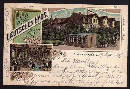 70229 AK Hahnenklee Goslar 1897 Gasthaus Deutsches Haus
