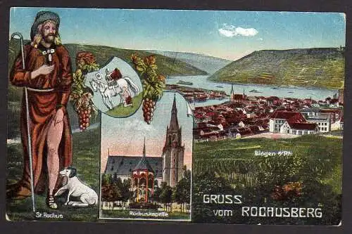 70311 Ansichtskarte St. Rochus Bingen am Rhein Rochuskapelle 1921