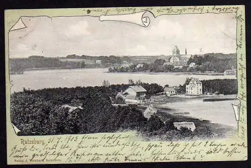 65236 AK Ratzeburg 1903 Panorama