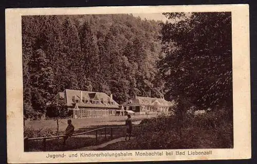 63791 Ansichtskarte Monbachtal bei Bad Liebenzell Jugendheim Kindererholungsheim 1926