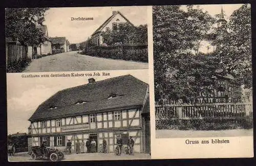 64112 Ansichtskarte Löhsten Gasthaus zum deutschen Kaiser 1924
