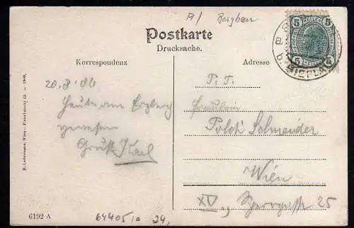 64405 AK Erzberg Eisenerz Steiermark 1906 Bergbau Tageb