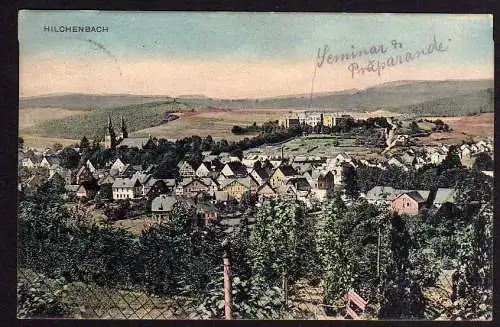 61334 Ansichtskarte Hilchenbach 1906 Seminar Panorama