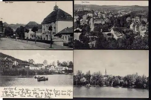 61528 6 Ansichtskarte Bad Elster Rosengarten 1923 Luisa See um 1905 Albert Bad