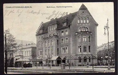 61563 AK Berlin Charlottenburg 1911 Motivhaus Hardenbergstrasse