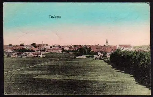61852 Ansichtskarte Tuckum Tuckums Feldpost 1917 Fernsprech Abteil Lettland