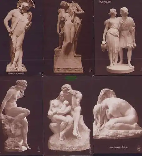 53479 13 AK Skulpturen Sonnenfeld Eheglück Herzig Erotik Jugend Liebe um 1920