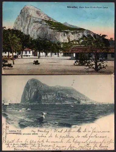 53471 2 AK Gibraltar from spanish shore 1901 1914