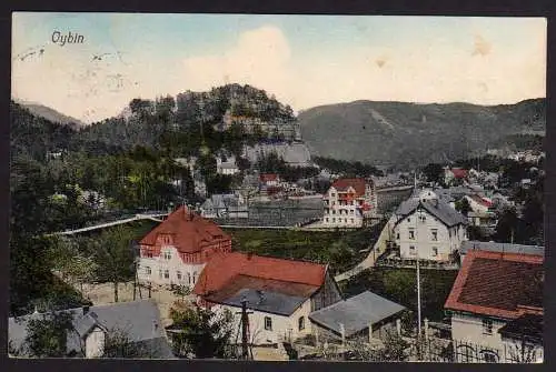 53423 Ansichtskarte Oybin 1912 schöne handcolorierte Karte