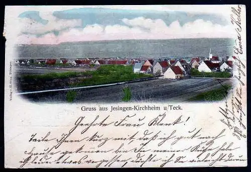 53442 Ansichtskarte Jesingen Kirchheim unter Teck 1905