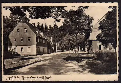 53808 Ansichtskarte Jägerhaus bei Schwarzenberg 1938 Landpost