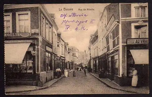 53796 Ansichtskarte La Bassée Rue de Mizelle Feldpost 1915