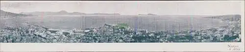 53783 4-teilige Klapp Panorama AK Neapel Napoli