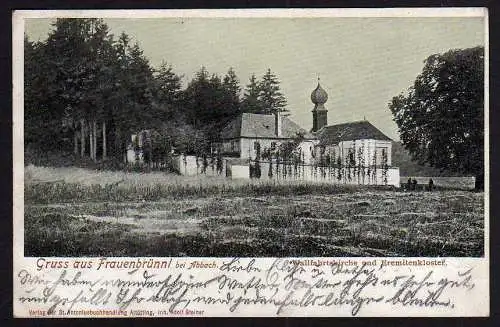 49744 AK Ansichtskarte Frauenbrünnl bei Abbach Wallfahrtskirche Eremitenkloster