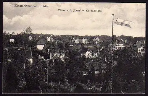 49924 Ansichtskarte Klosterlausnitz Thür. Villen a. d. Lust um 1910