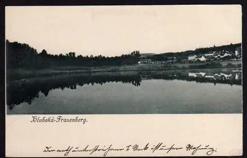 49889 Ansichtskarte Hluboka nad Vltavou Frauenberg Moldau Südböhmen um 1900