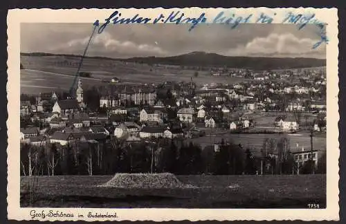 49888 AK Groß Schönau Sudetenland 1944 Schluckenau Fotokarte