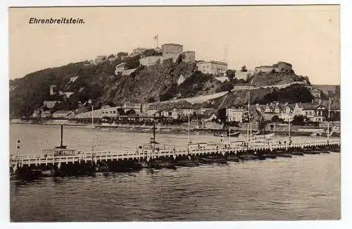 50168 Ansichtskarte Ehrenbreitstein Festung 1926