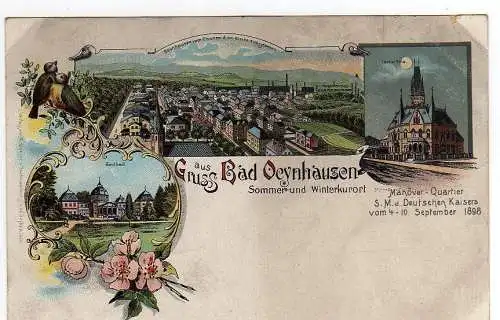 50108 Ansichtskarte Bad Oeynhausen Sollbad Farne Villa Gesamtansicht um 1900