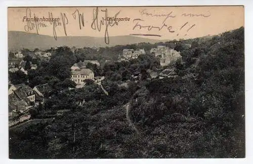 42719 Ansichtskarte Frankenhausen Villenpartie 1913