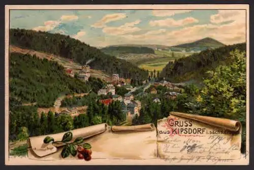 42637 Ansichtskarte Kipsdorf Sa. 1901
