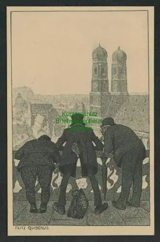 139494 AK München Künstlerkarte Fritz Quidenus 1906 Deutsche Lehrerversammlung