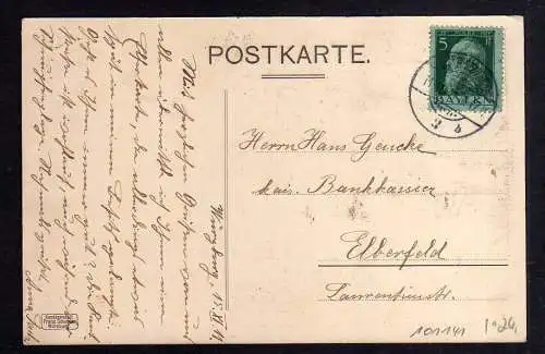 101141 AK Künstlerkarte Würzburg 11.11.1911 § 11 Wein Weintraube