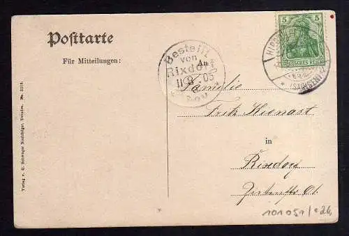 101051 AK Hirschfelde 1905 Partie im Neissetal Zug Dampflok