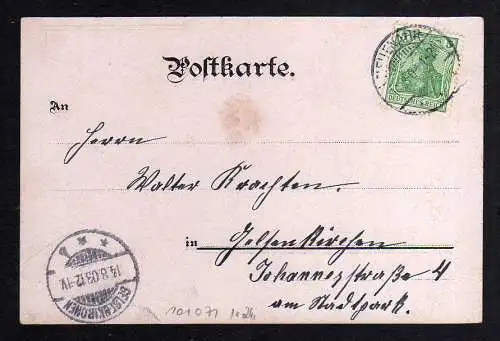 101071 AK Litho Walporzheim 1903 Stankt Peter Mariental Bunte Kuh