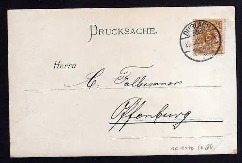 101270 AK Durlach Schrot- u. Plomben Fabrik Berckmüller 1899 Zwerg Jagd Hirsch