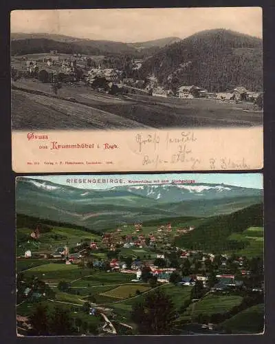 100098 2 AK Krummhübel Riesengebirge Schlesien 1901