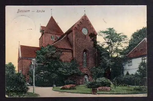100074 AK Bassum Kirche 1908
