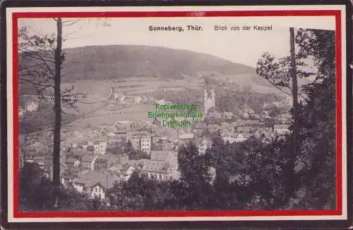160589 AK Sonneberg Thür. 1935 Blick von der Kappel SST Neue Spielzeugschau