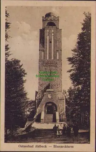 160576 AK Ostseebad Ahlbeck Bismarckturm 1927 Verlag H. Köhn-Hevernick