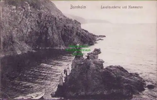 160650 AK Bornholm Dänemark um 1910 Lovehovederne ved Hammeren