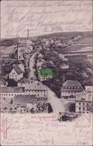 160696 AK Bad Berggiesshübel um 1905 Blick Straße Richtung Kirche